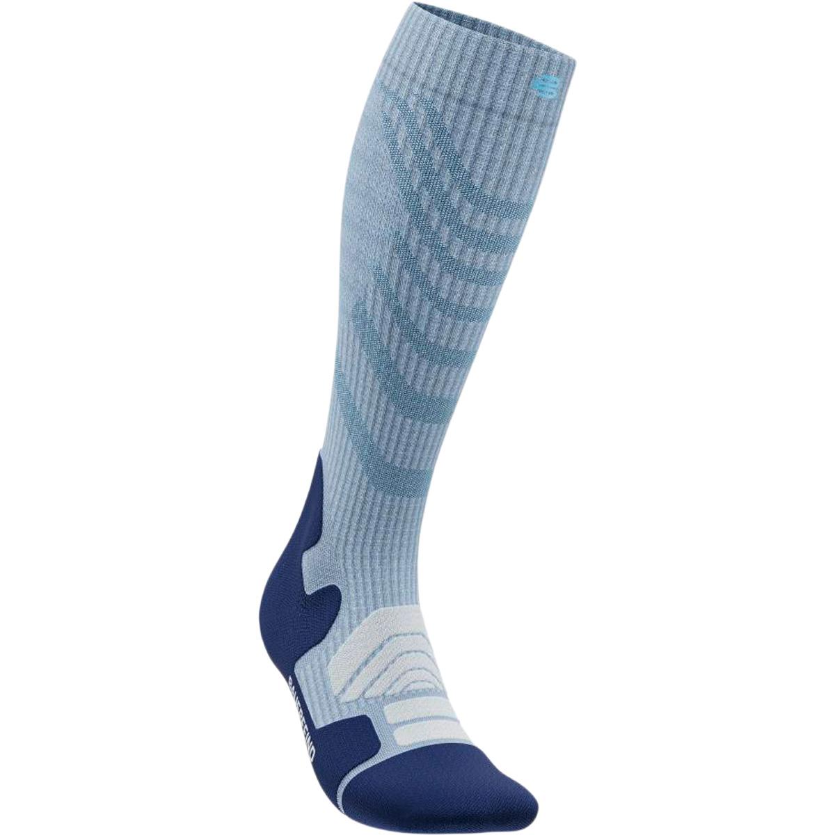 Bauerfeind Outdoor Merino Kompressionsstrømper Dame Sky blue