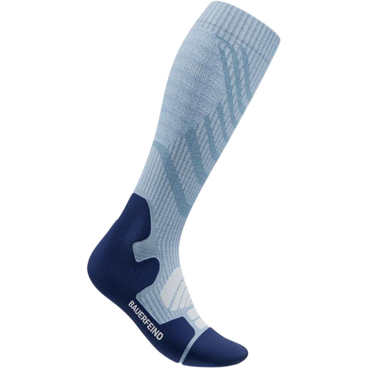 Bauerfeind Outdoor Merino Kompressionsstrømper Dame Sky blue