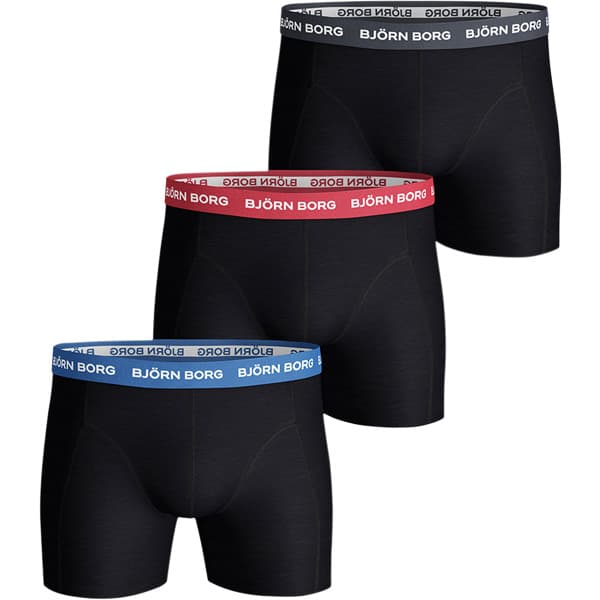 Björn Borg 3-Pack Boxershorts Herre Black Allover Dots