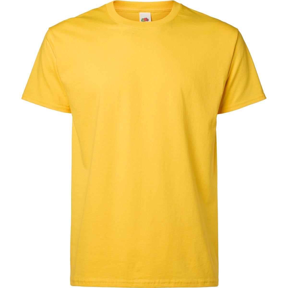 Fruit Of The Loom Value Weight T-shirt Yellow