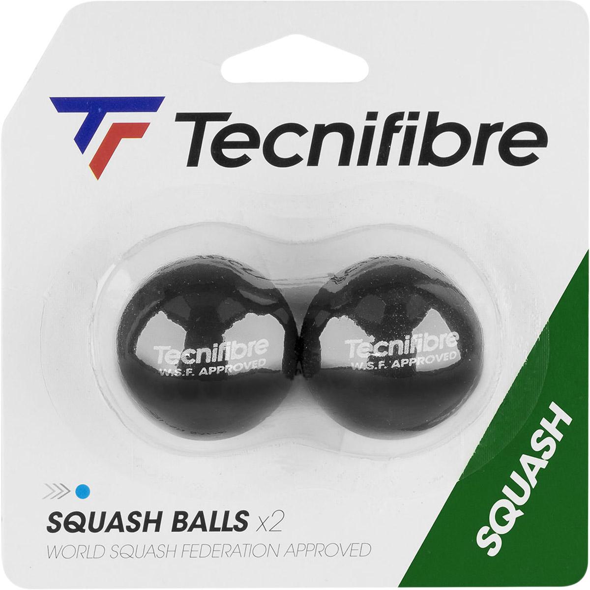 TECNIFIBRE Blue Dot 2-Pack Squashbolde None