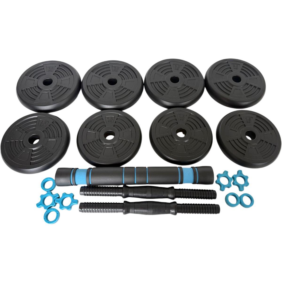 ASG 15 kg Vægtsæt Black/Petrol Blue