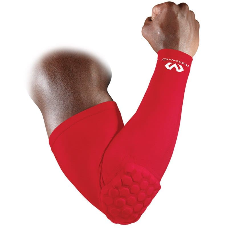 McDavid Hex Shooter Kompressionsærme M/Pude Scarlet