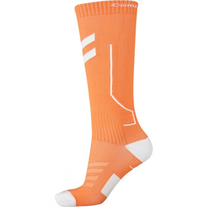 hummel Sports Kompressjonsstrømper SHOCKING ORANGE/WHITE