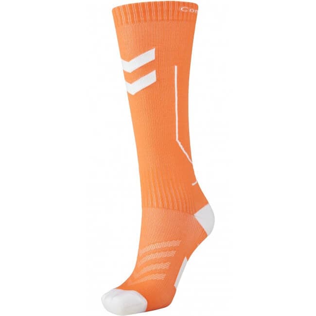 hummel Sports Kompressjonsstrømper SHOCKING ORANGE/WHITE