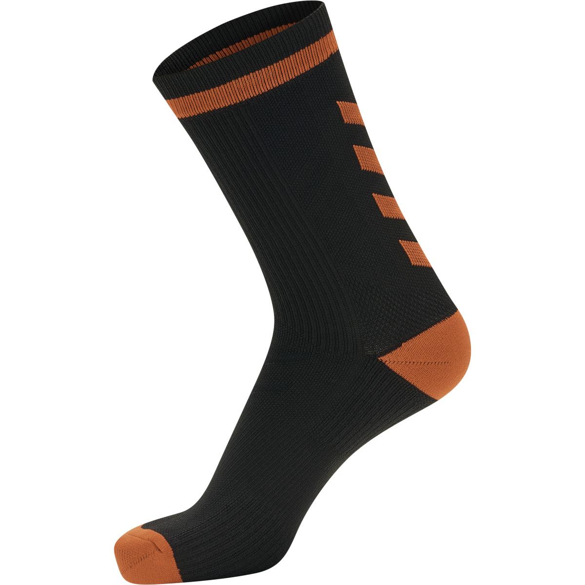 hummel Elite Low Indoor Sportsstrømper BLACK/ORANGE TIGER