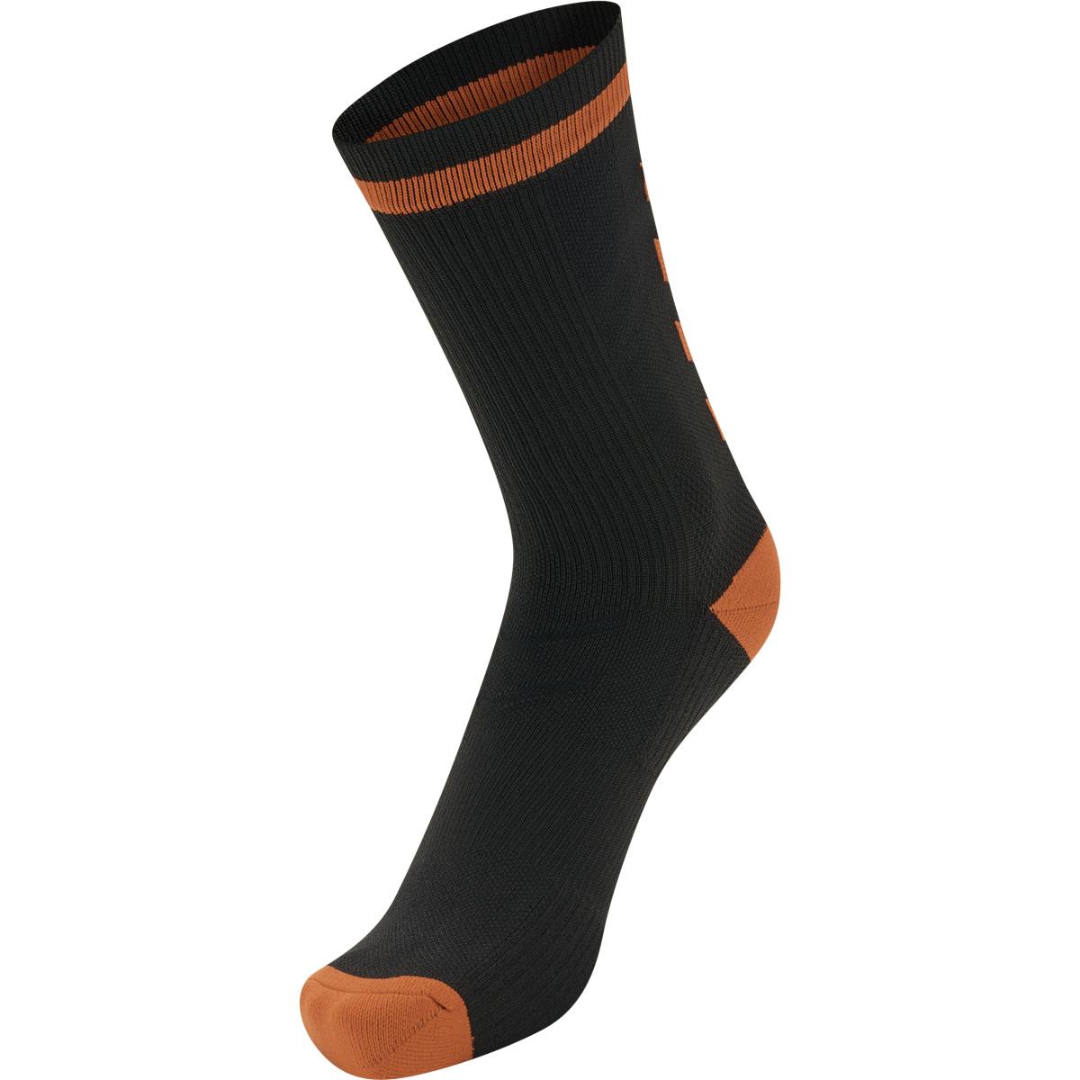 hummel Elite Low Indoor Sportsstrømper BLACK/ORANGE TIGER