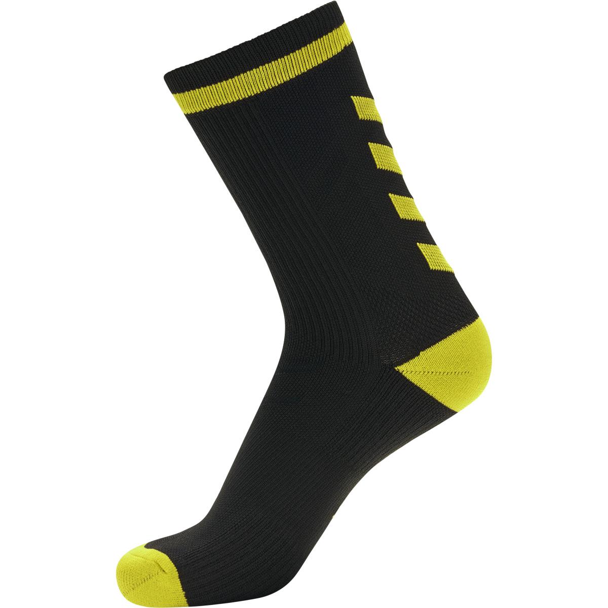 hummel Elite Low Indoor Sportsstrømper BLACK/BLAZING YELLOW