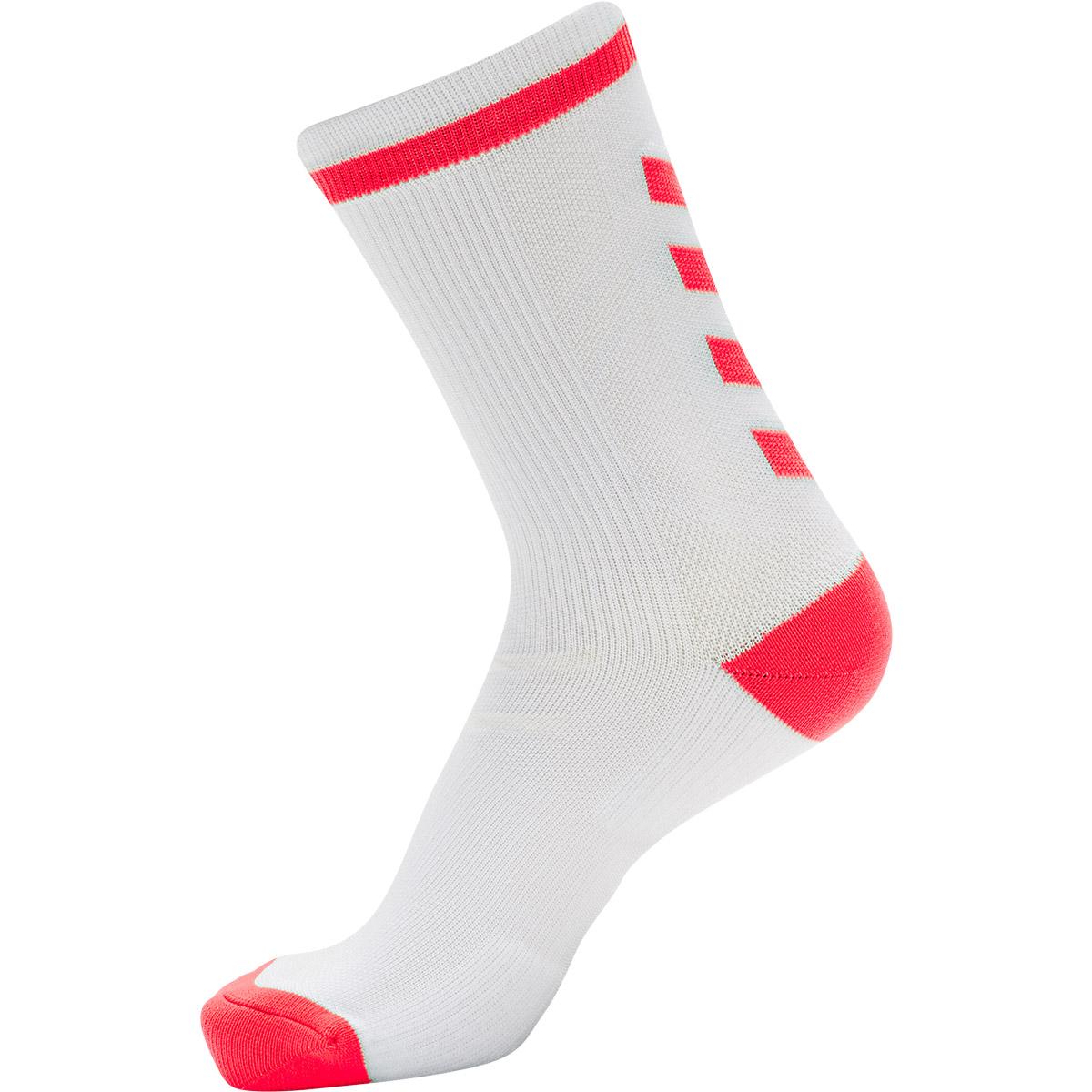 hummel Elite Low Indoor Sportsstrømper WHITE/DIVA PINK