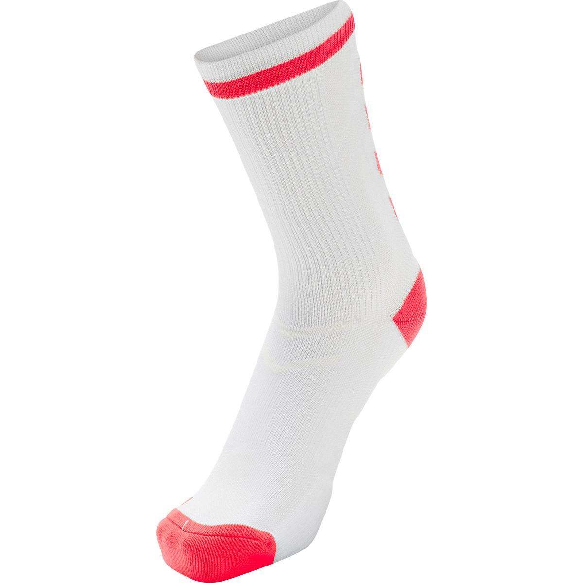 hummel Elite Low Indoor Sportsstrømper WHITE/DIVA PINK