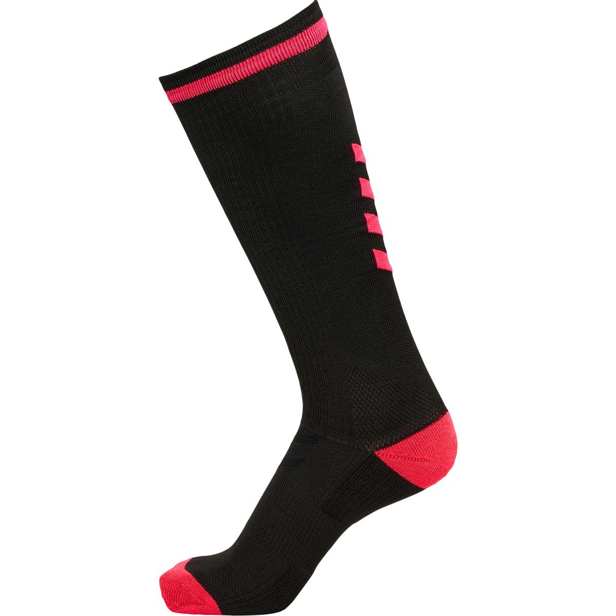 hummel Elite High Indoor Sportsstrømper BLACK/DIVA PINK