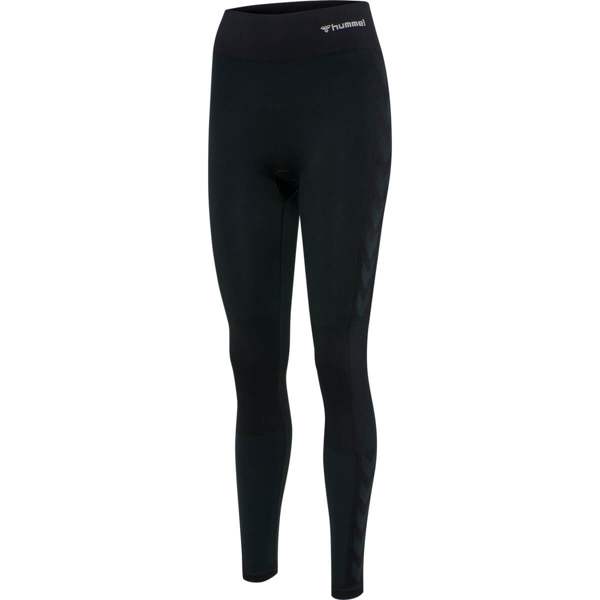 hummel Clea Seamless Mid Waist Træningstights Dame BLACK MELANGE