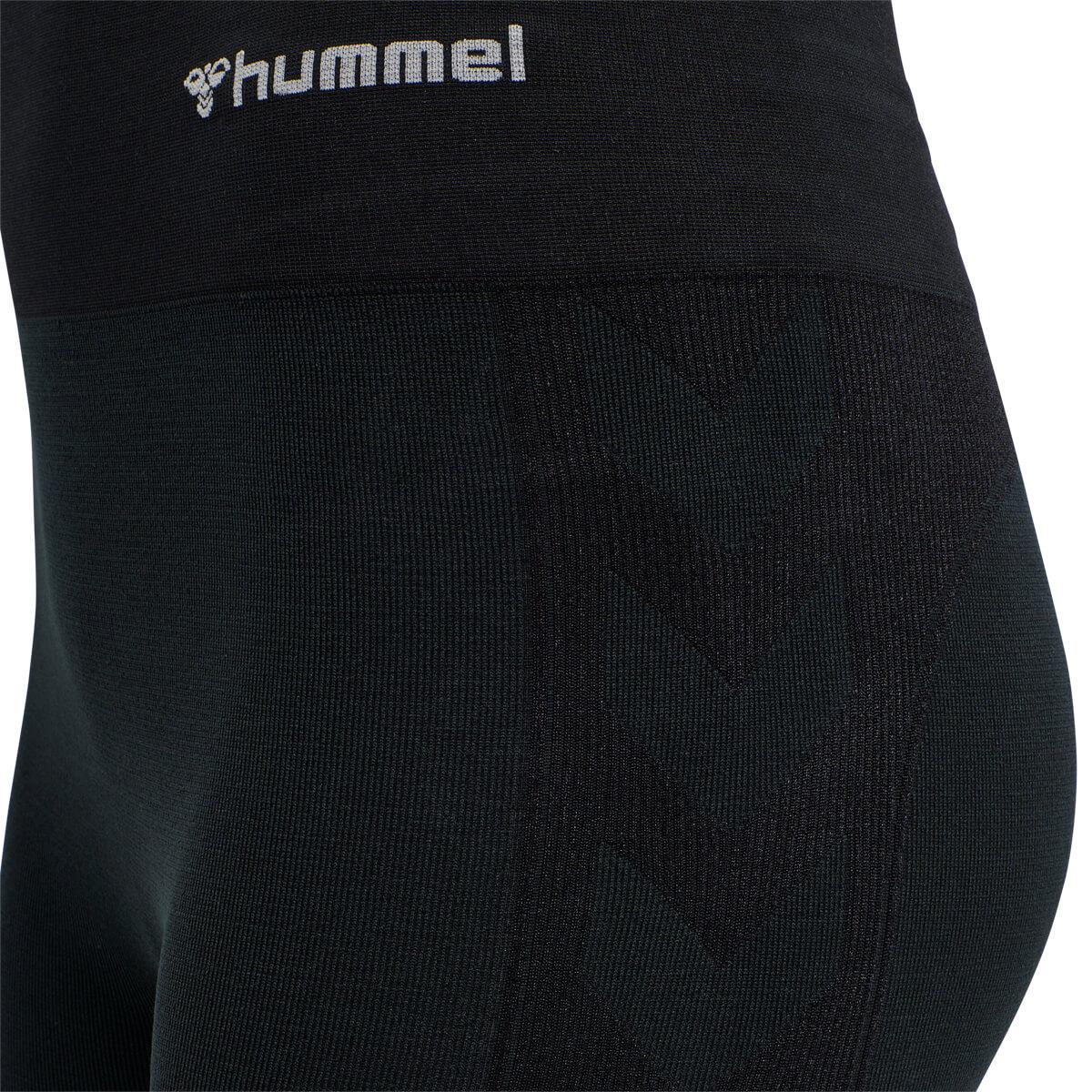 hummel Clea Seamless Mid Waist Træningstights Dame BLACK MELANGE