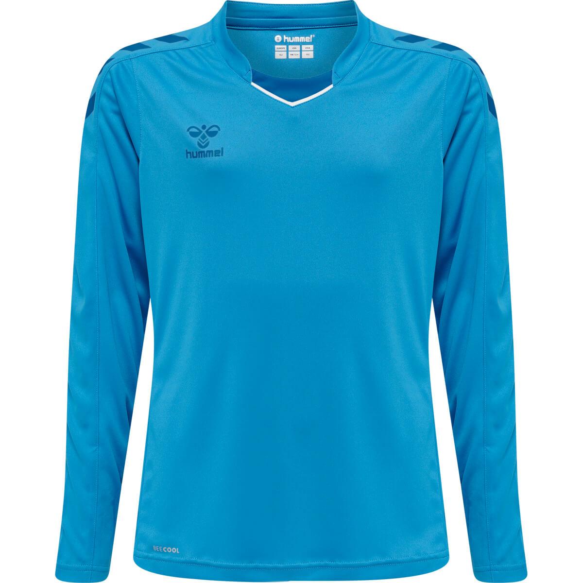 hummel Core XK Poly Langermet Trenings T-skjorte Barn BLUE DANUBE