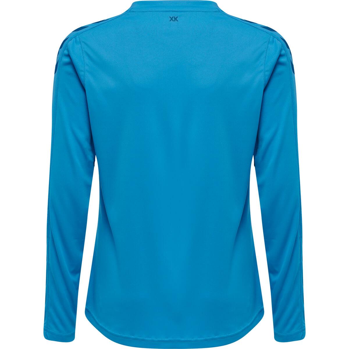 hummel Core XK Poly Langermet Trenings T-skjorte Barn BLUE DANUBE