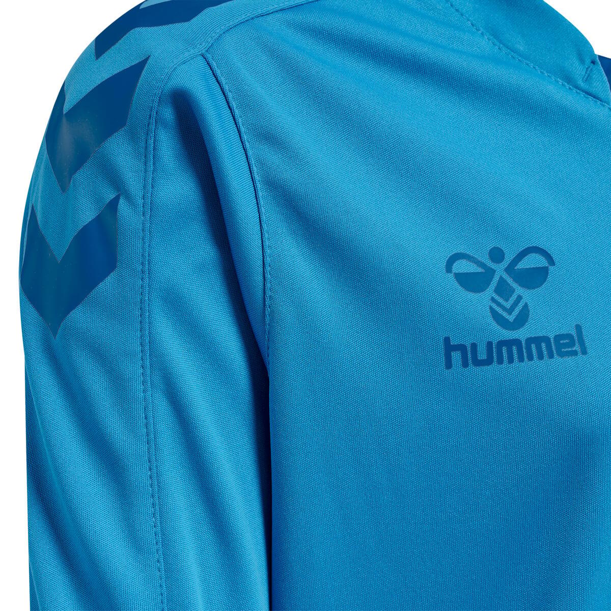 hummel Core XK Poly Langermet Trenings T-skjorte Barn BLUE DANUBE