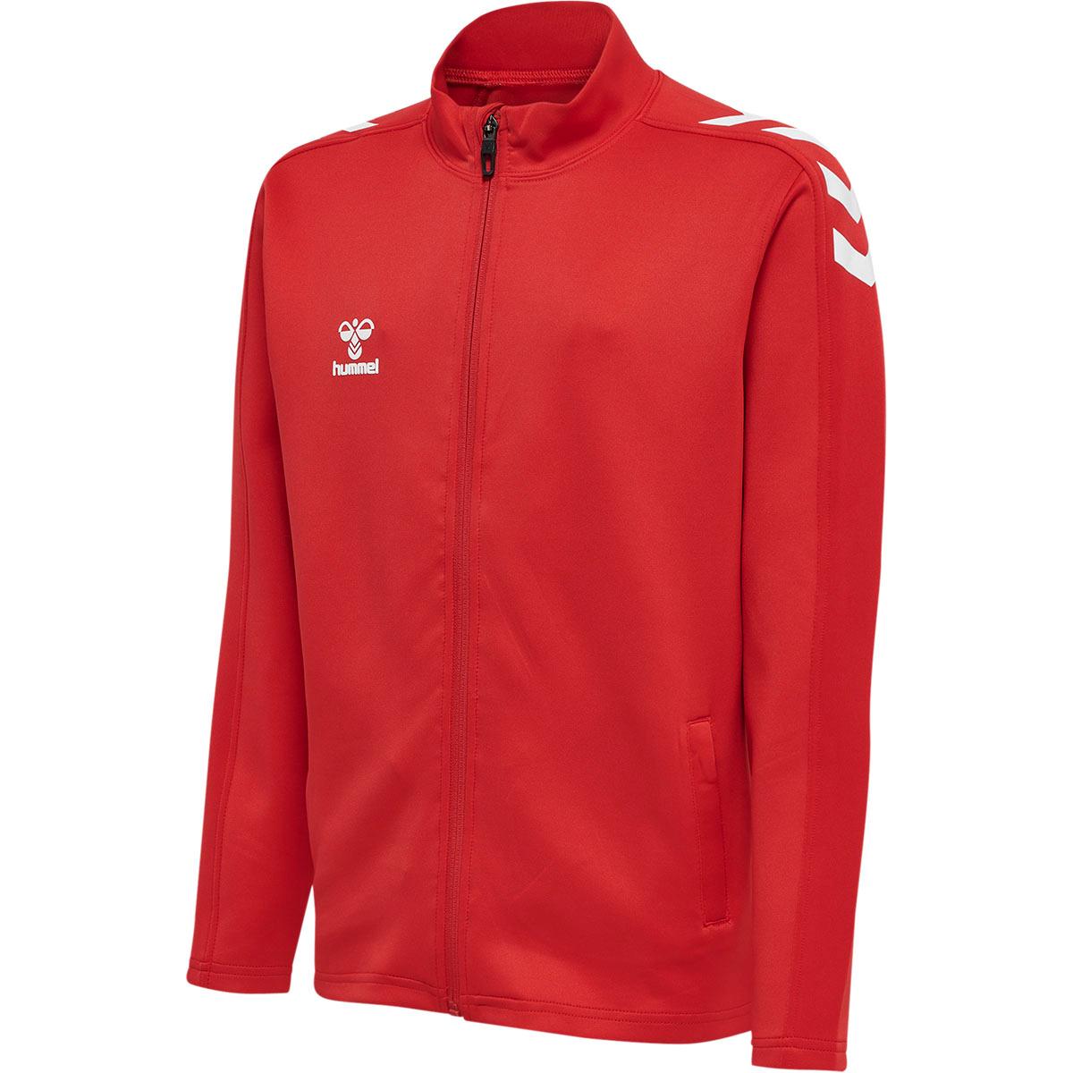hummel Core XK Poly Full Zip Treningsgenser Barn TRUE RED