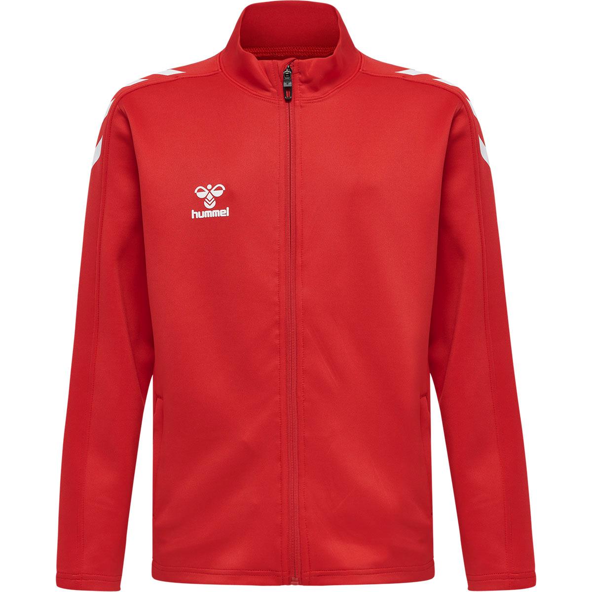 hummel Core XK Poly Full Zip Treningsgenser Barn TRUE RED