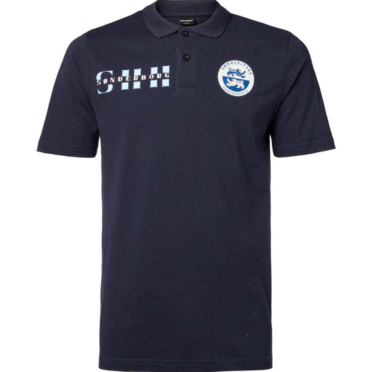 Sønderjyske Herrehåndbold Fan Polo T-skjorte Navy