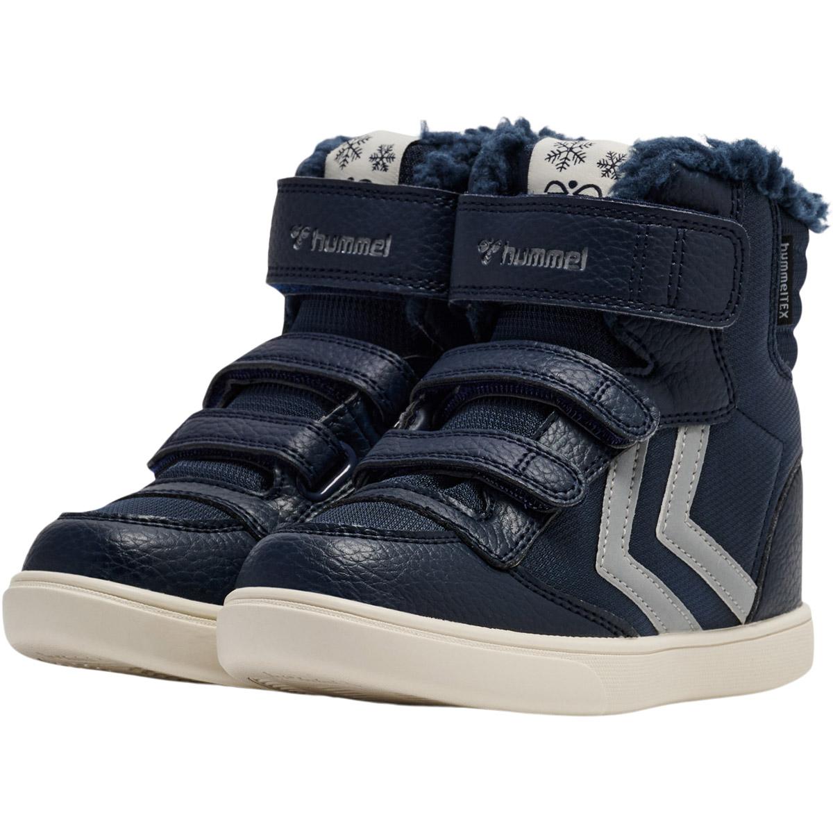 hummel Stadil Super Poly Velcro Vinterstøvler Børn BLACK IRIS/SILVER