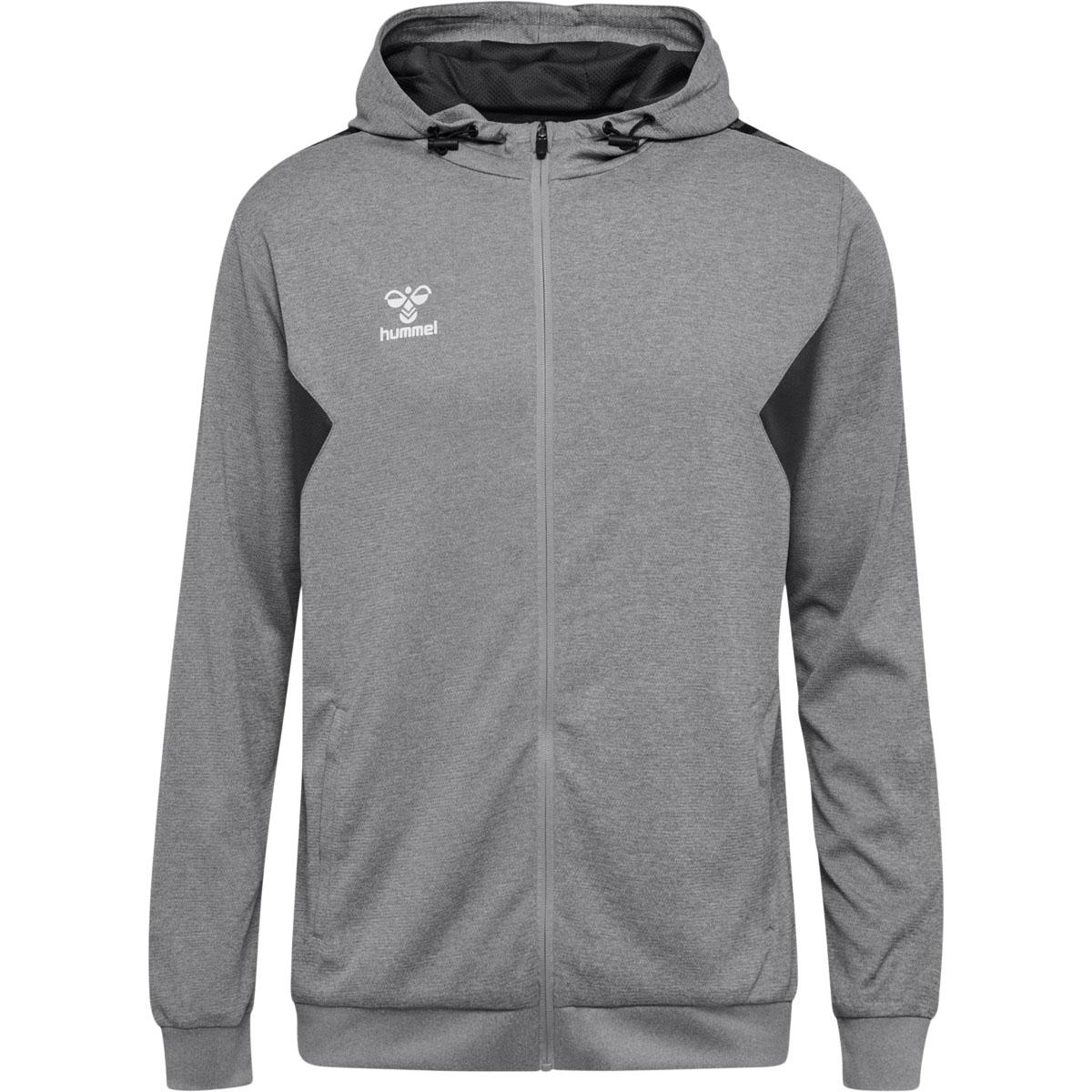 hummel Authentic Poly Full Zip Hættetrøje Herre GREY MELANGE