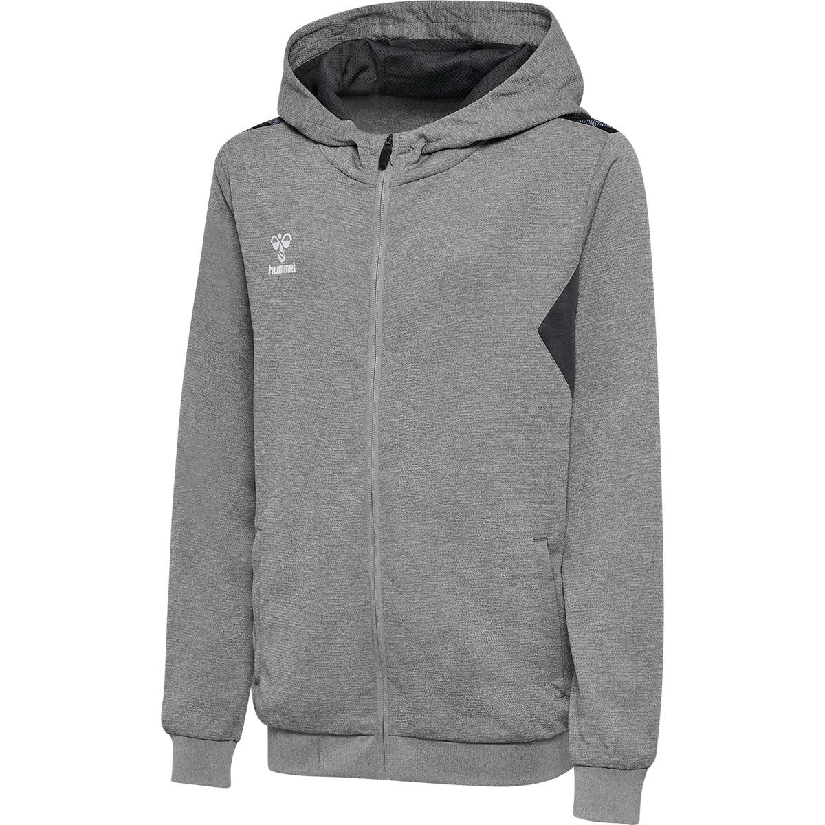hummel Authentic Full Zip Hættetrøje Børn GREY MELANGE