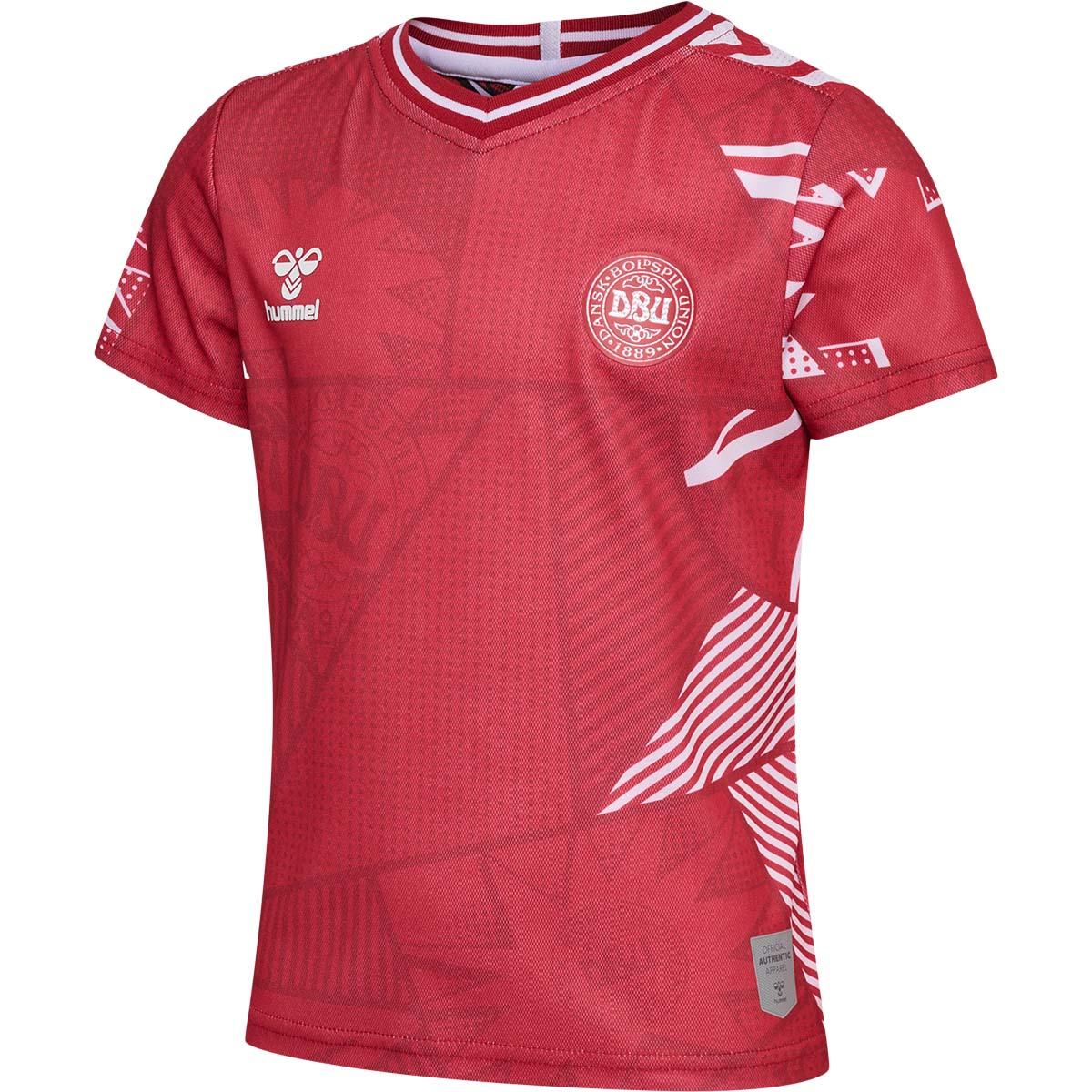 Danmark 23 Hjemmebane Kvindelandsholdssæt Børn RED/WHITE