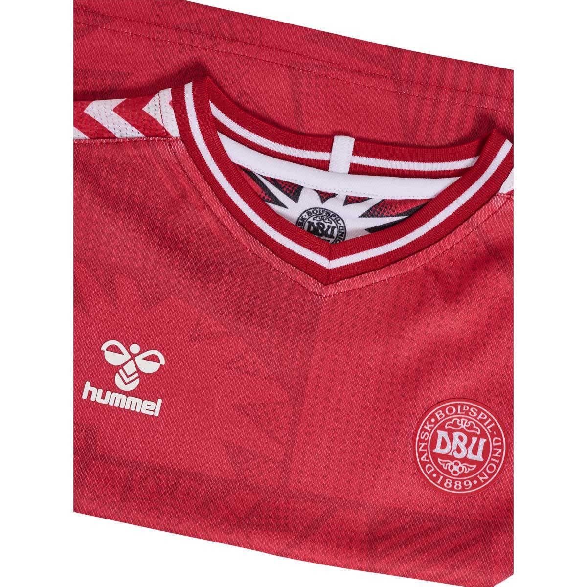 Danmark 23 Hjemmebane Kvindelandsholdssæt Børn RED/WHITE