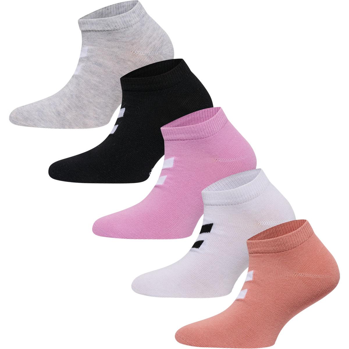 hummel Match Me 5-Pack Ankelstrømper Barn ROSE DAWN
