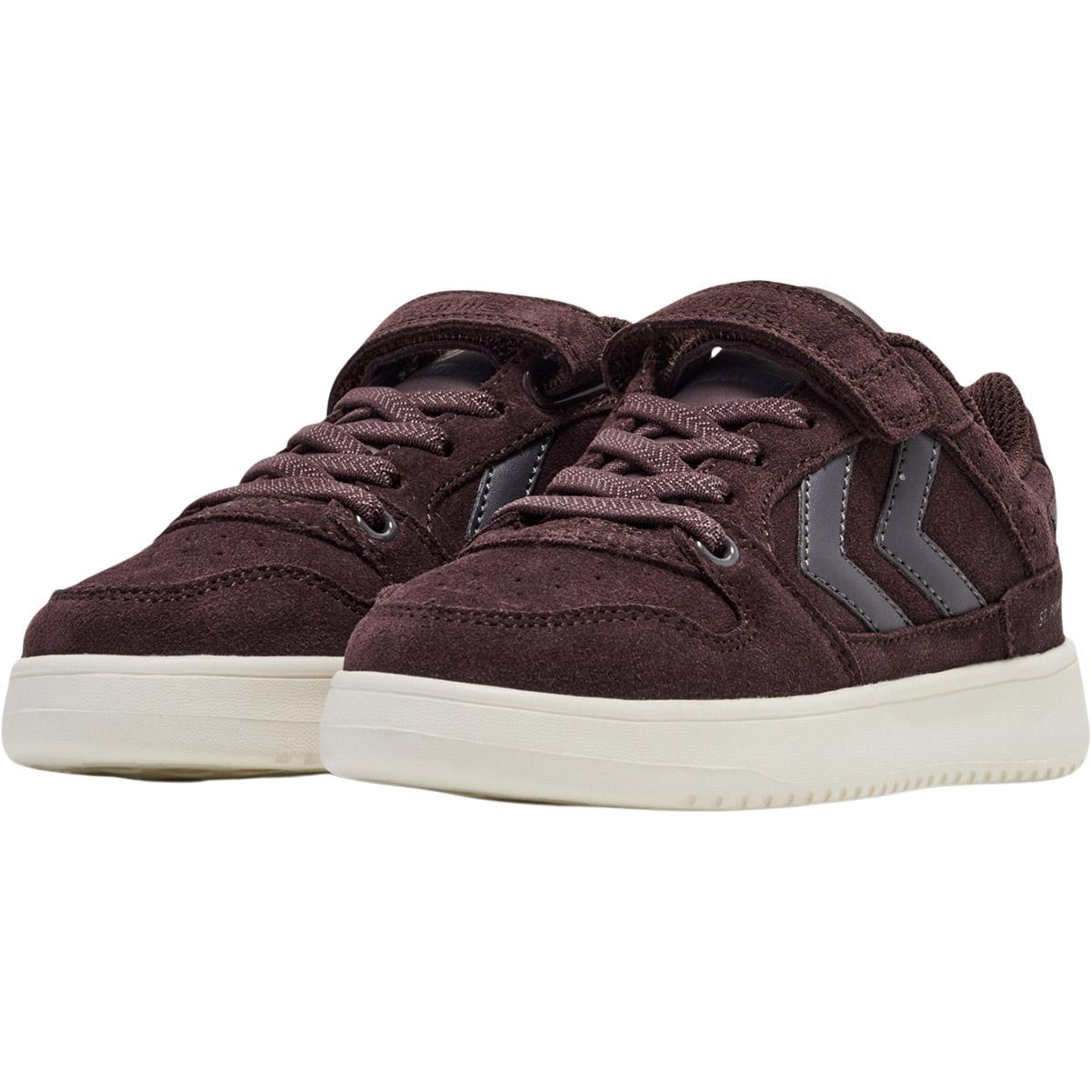 hummel ST. Power Play Suede Velcro Sneakers Børn FUDGE