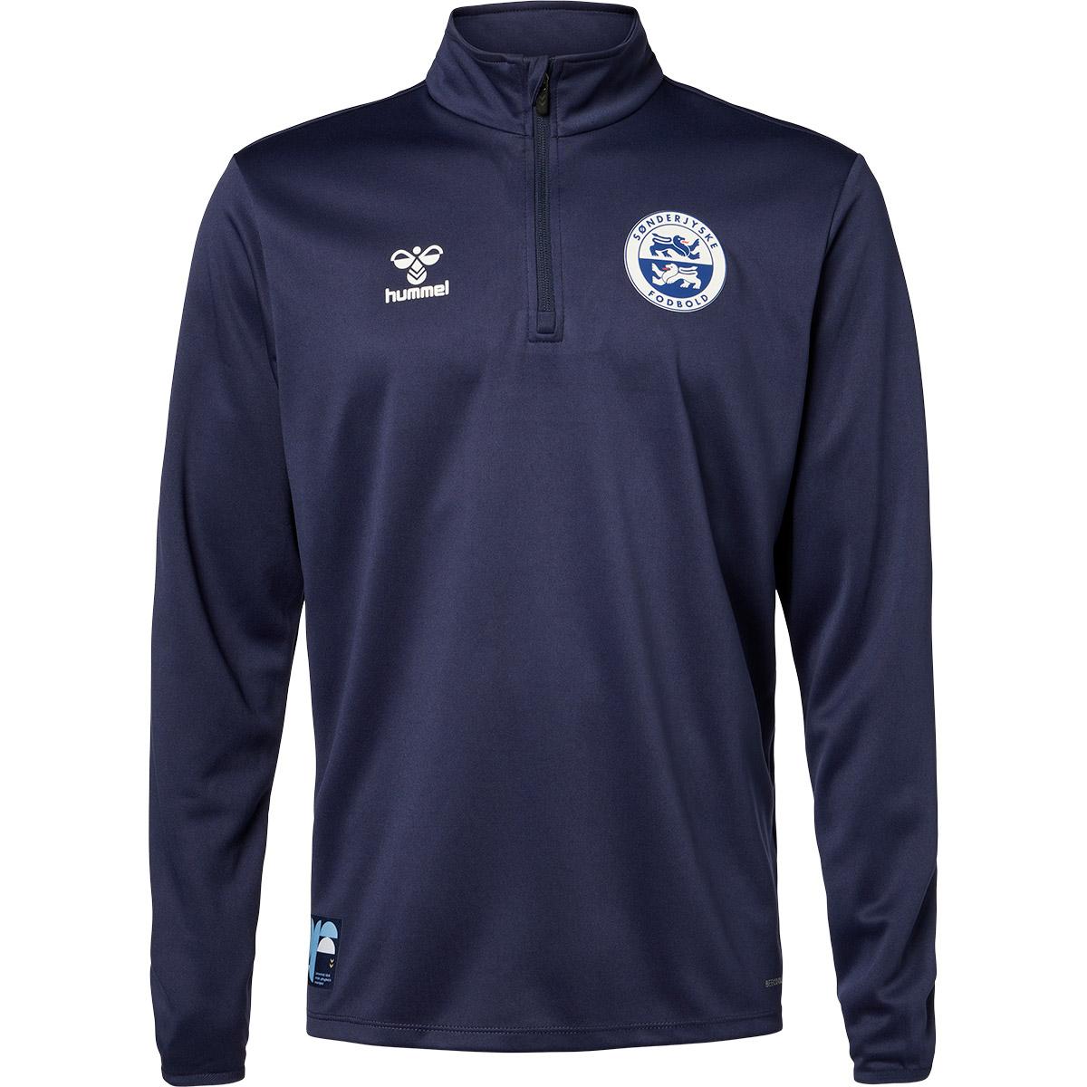 Sønderjyske Fodbold 26/27 Half Zip Opvarmningstrøje Børn Navy
