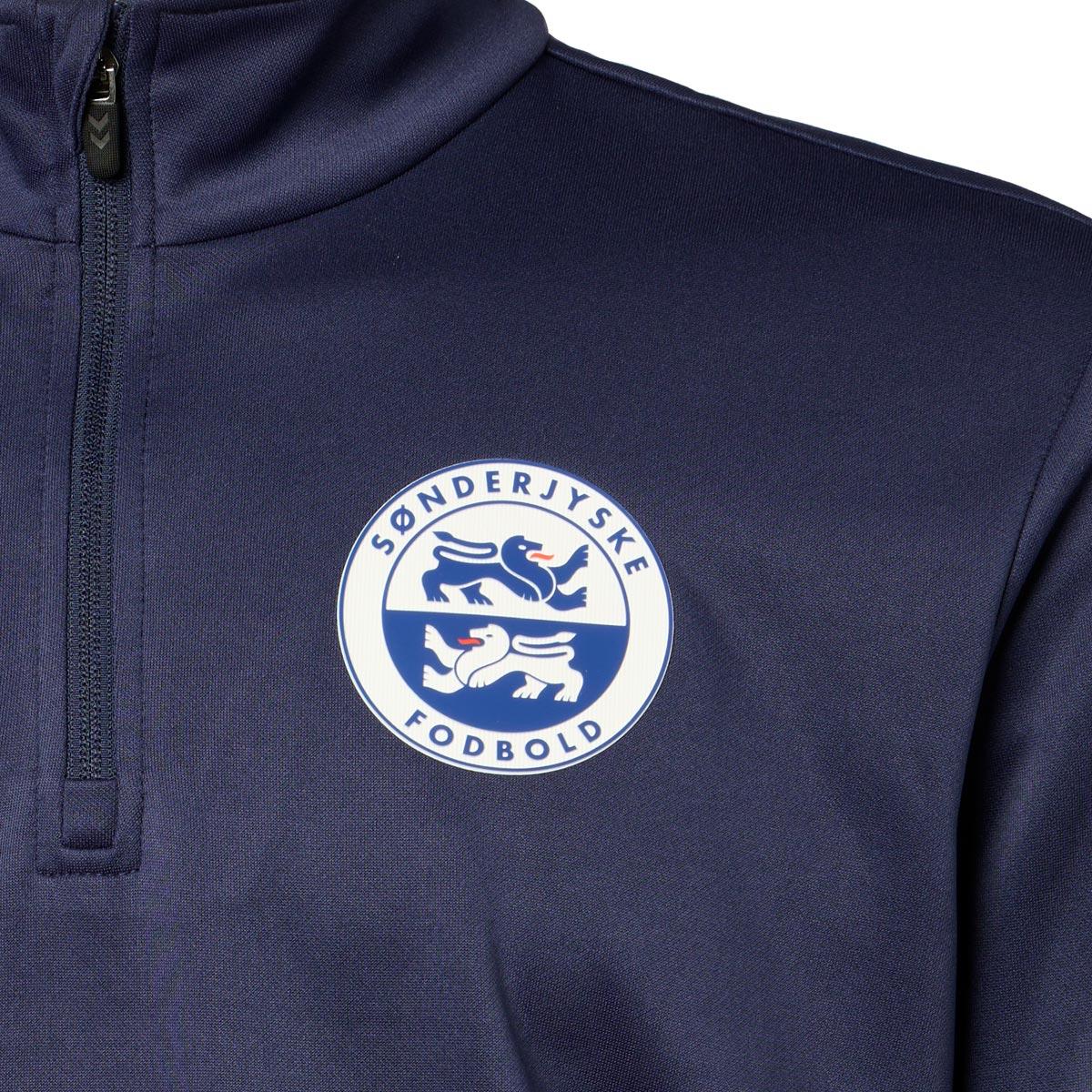Sønderjyske Fodbold 26/27 Half Zip Opvarmningstrøje Børn Navy