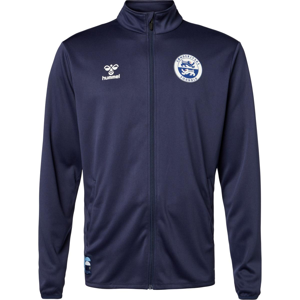 Sønderjyske Fodbold 26/27 Full Zip Indløbstrøje Børn Navy