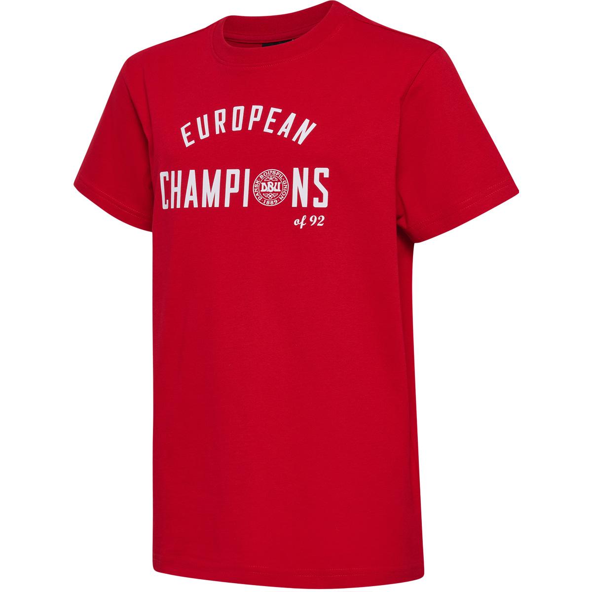 DBU Fan 24 EM92 Champions T-shirt Børn TANGO RED