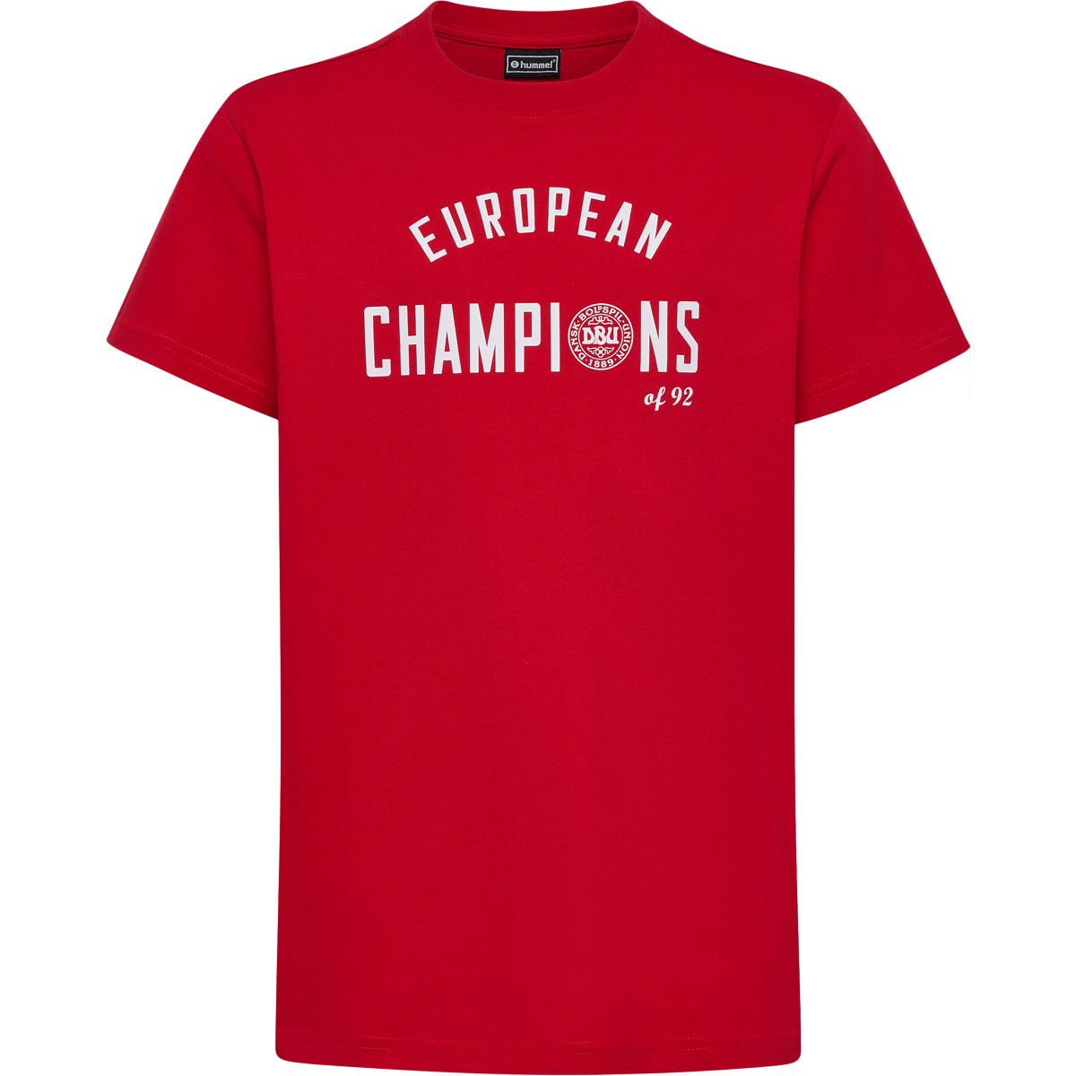 DBU Fan 24 EM92 Champions T-shirt Børn TANGO RED