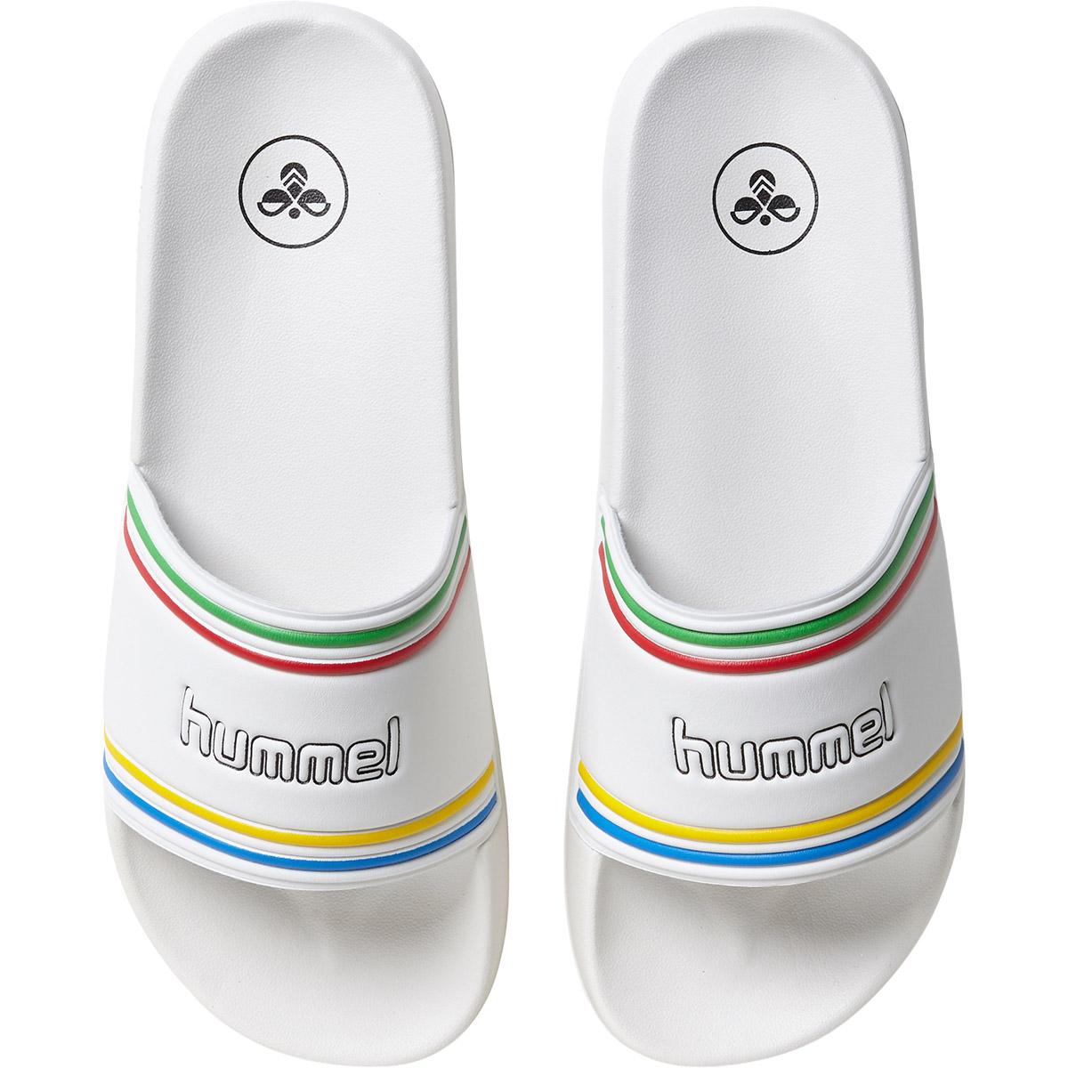 hummel Pool Slide Retro Badesandaler WHITE