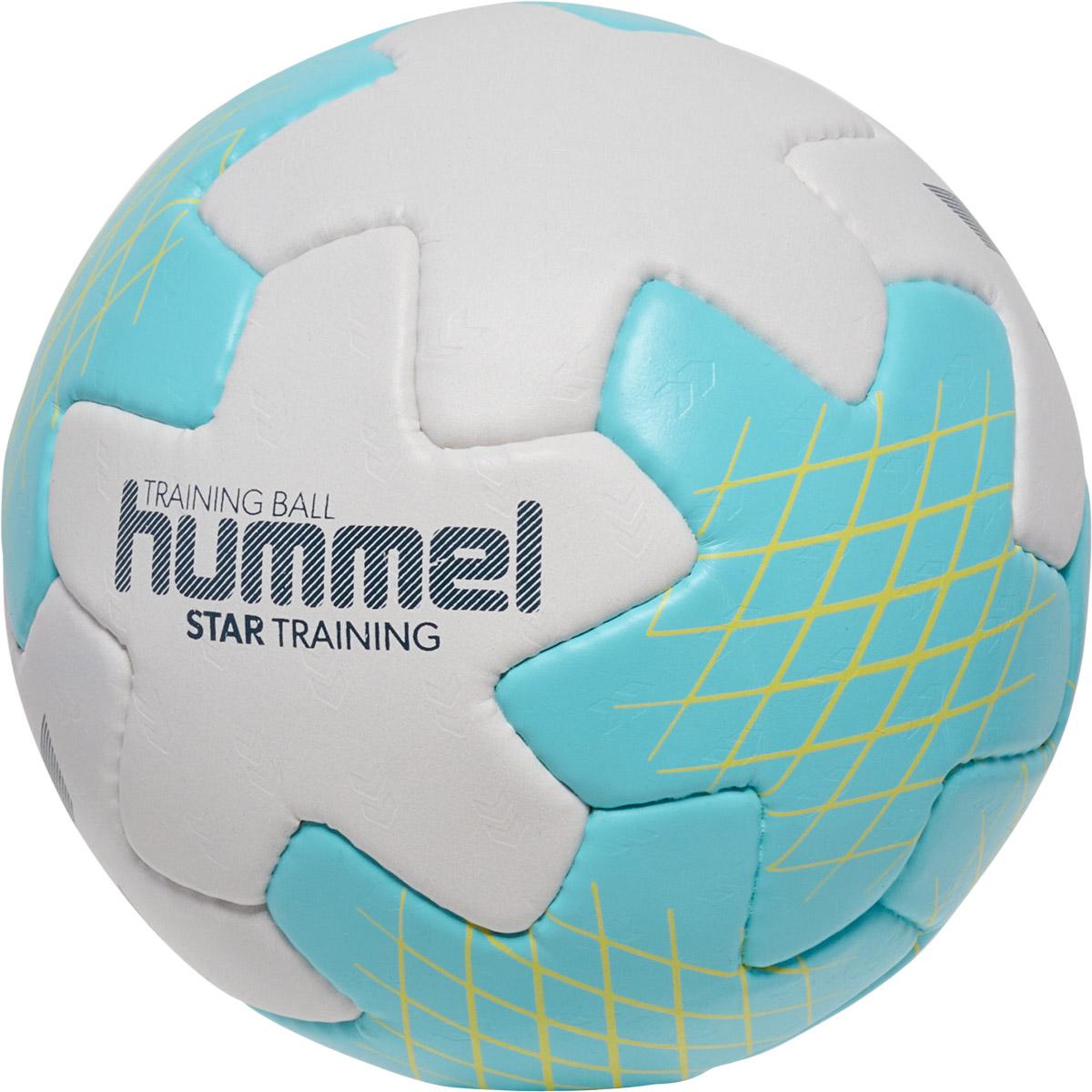 hummel Star Training Håndbold OFF WHITE/LIGHT BLUE/YELLOW