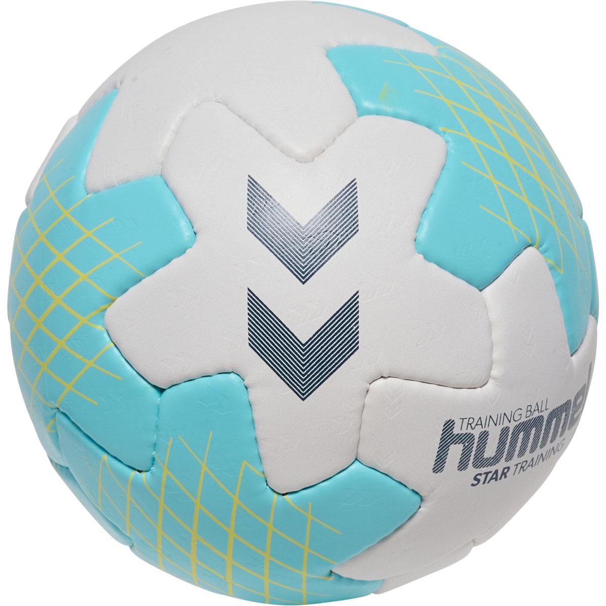 hummel Star Training Håndbold OFF WHITE/LIGHT BLUE/YELLOW
