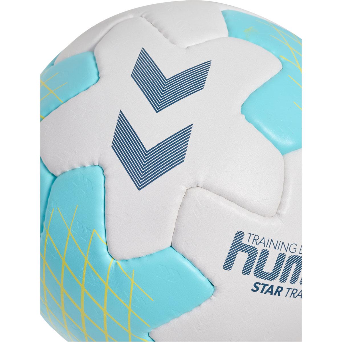 hummel Star Training Håndbold OFF WHITE/LIGHT BLUE/YELLOW