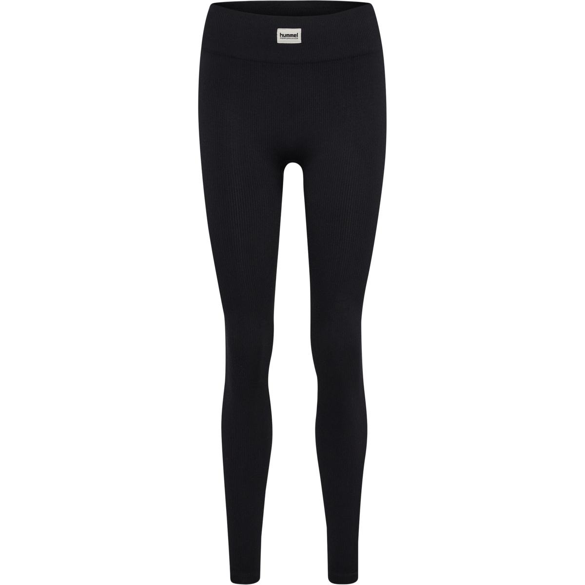 hummel Pulse Seamles Rib Mid Waist Træningstights Dame Black