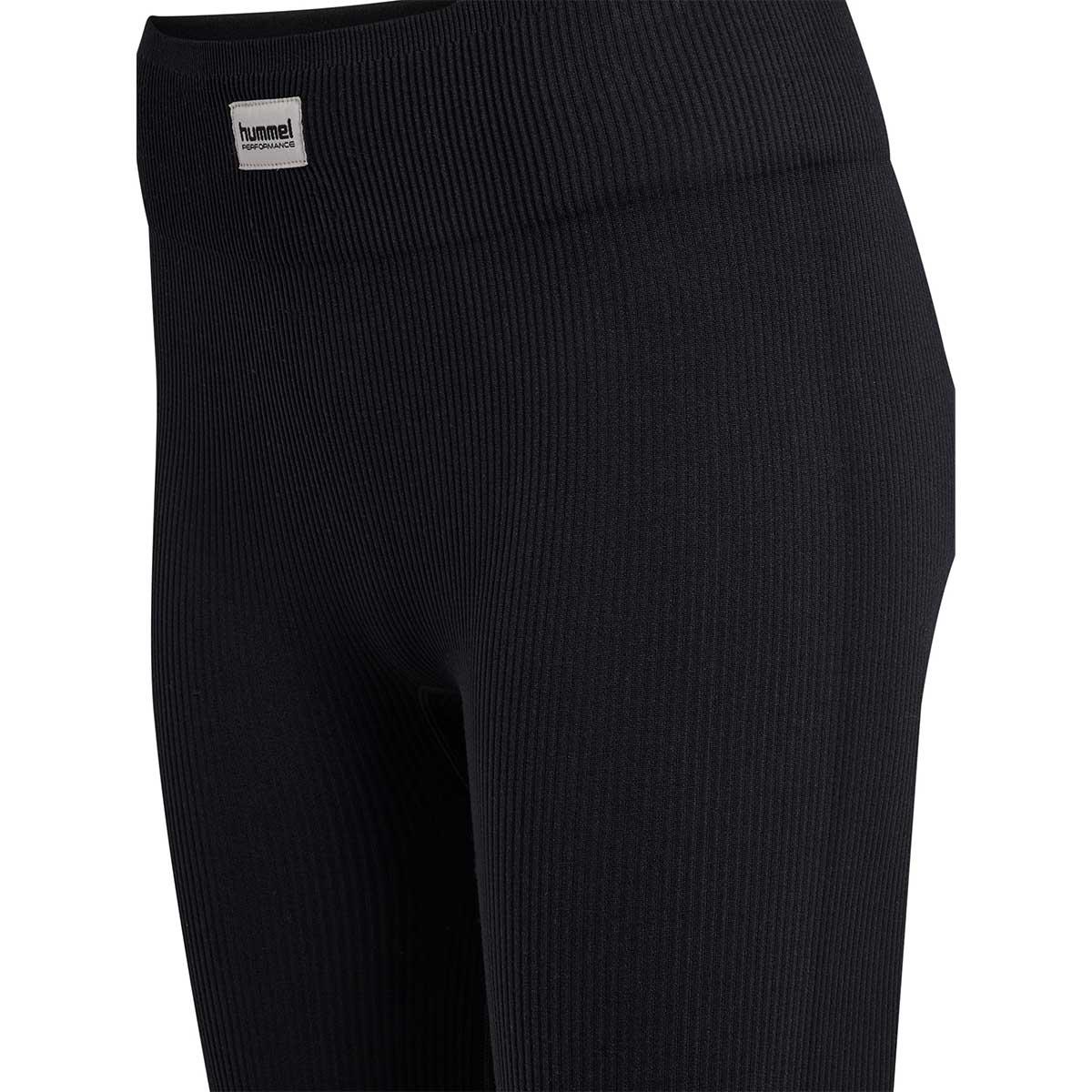 hummel Pulse Seamles Rib Mid Waist Træningstights Dame Black