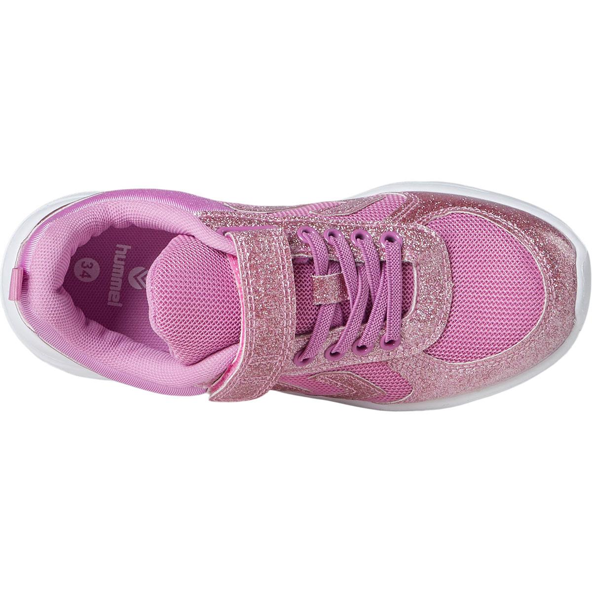 hummel Rush Glitter Velcro Sneakers Børn Pink