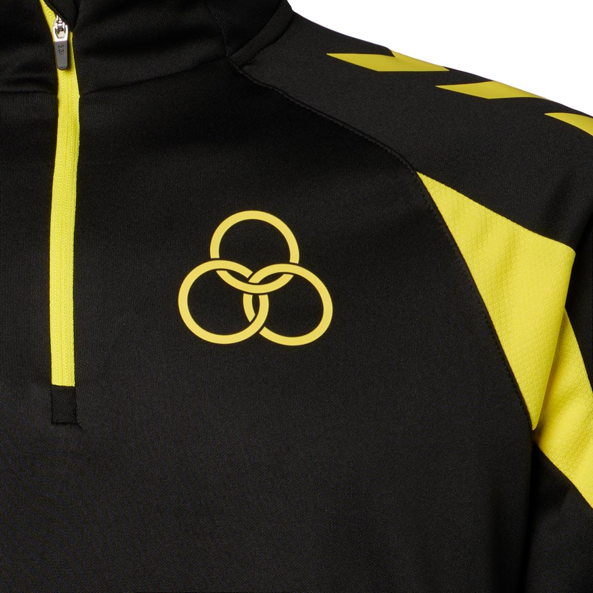 AC Horsens 26/27 Half Zip Træningstrøje Børn Black/Yellow