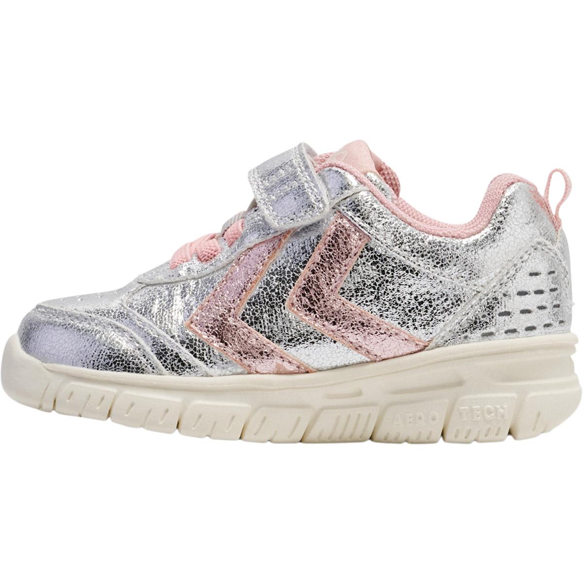 hummel Crosslite Glitter Velcro Sneakers Børn Silver