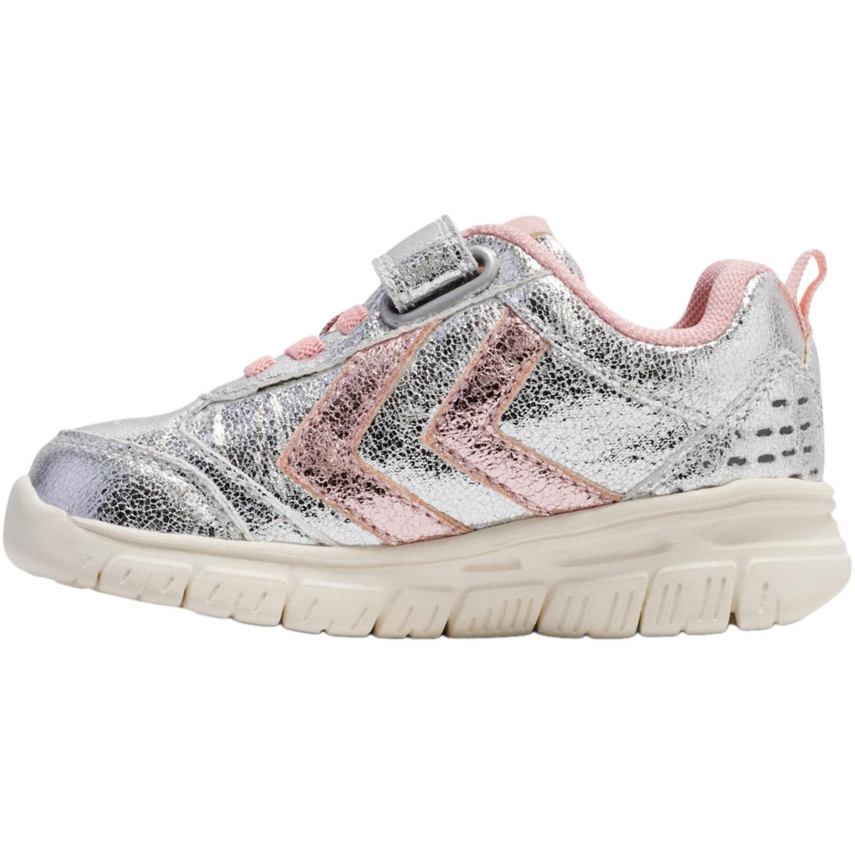 hummel Crosslite Glitter Velcro Sneakers Børn Silver