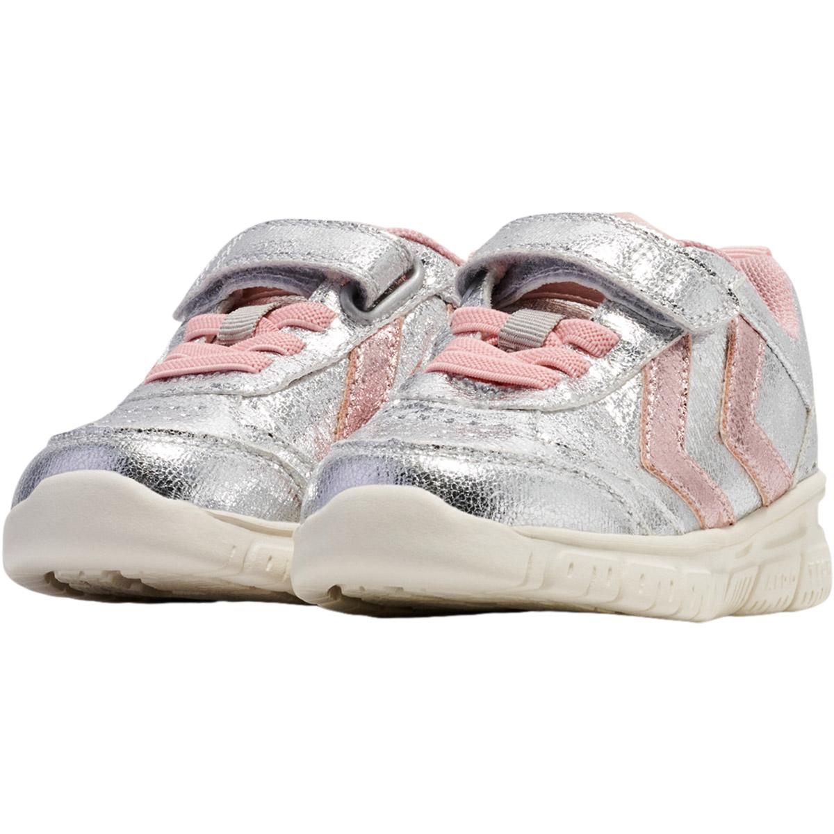 hummel Crosslite Glitter Velcro Sneakers Børn Silver