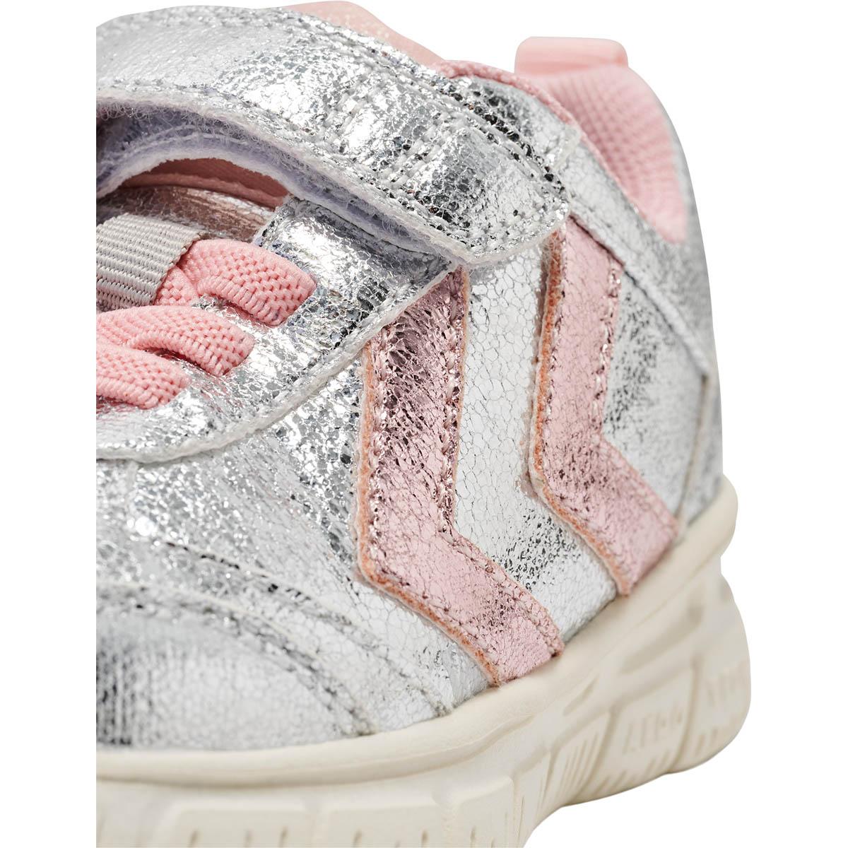 hummel Crosslite Glitter Velcro Sneakers Børn Silver