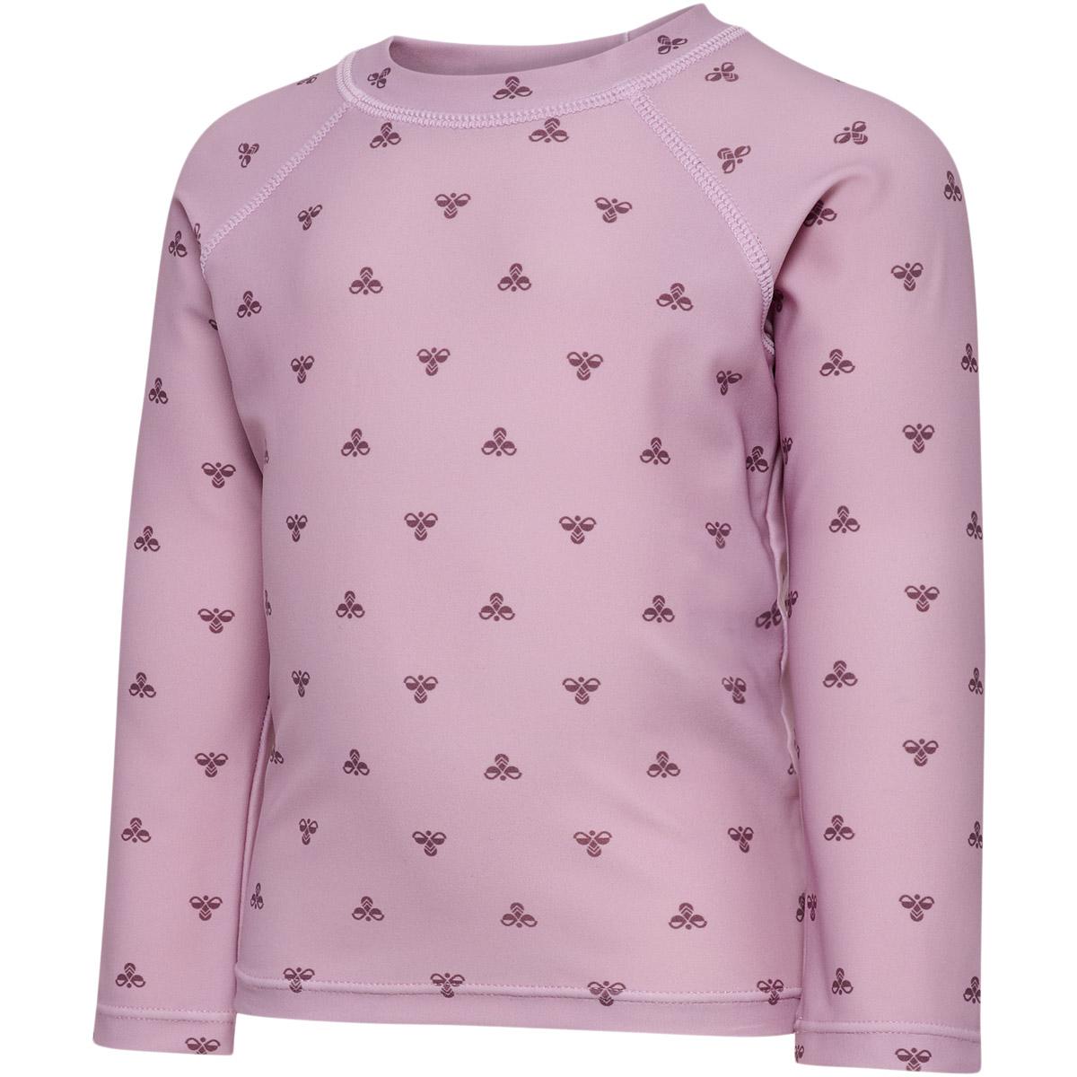 hummel Mini Bee AOP Langærmet Svømme T-shirt Børn Rose