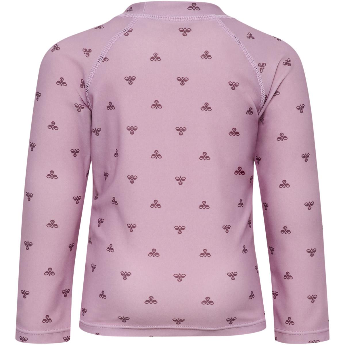 hummel Mini Bee AOP Langærmet Svømme T-shirt Børn Rose