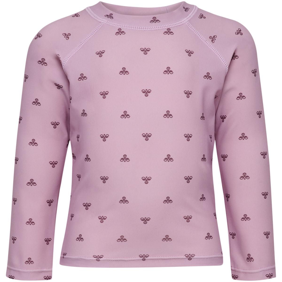 hummel Mini Bee AOP Langærmet Svømme T-shirt Børn Rose
